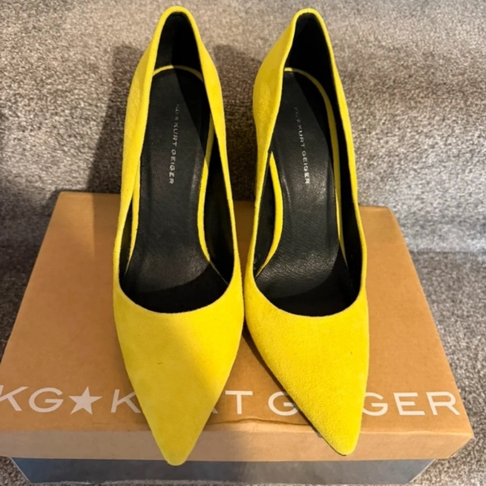 Kurt Geiger Bold Yellow Heels